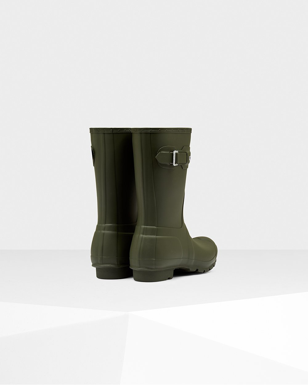 Botas De Cortas Hunter Mujer Verde Oscuro Oliva Original 730568-SLH